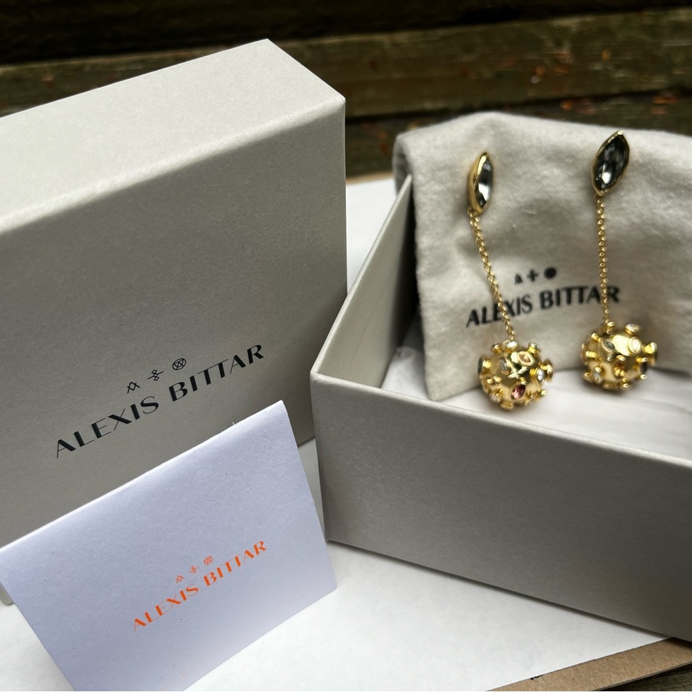 Never worn Alexis Bittar drop earrings.